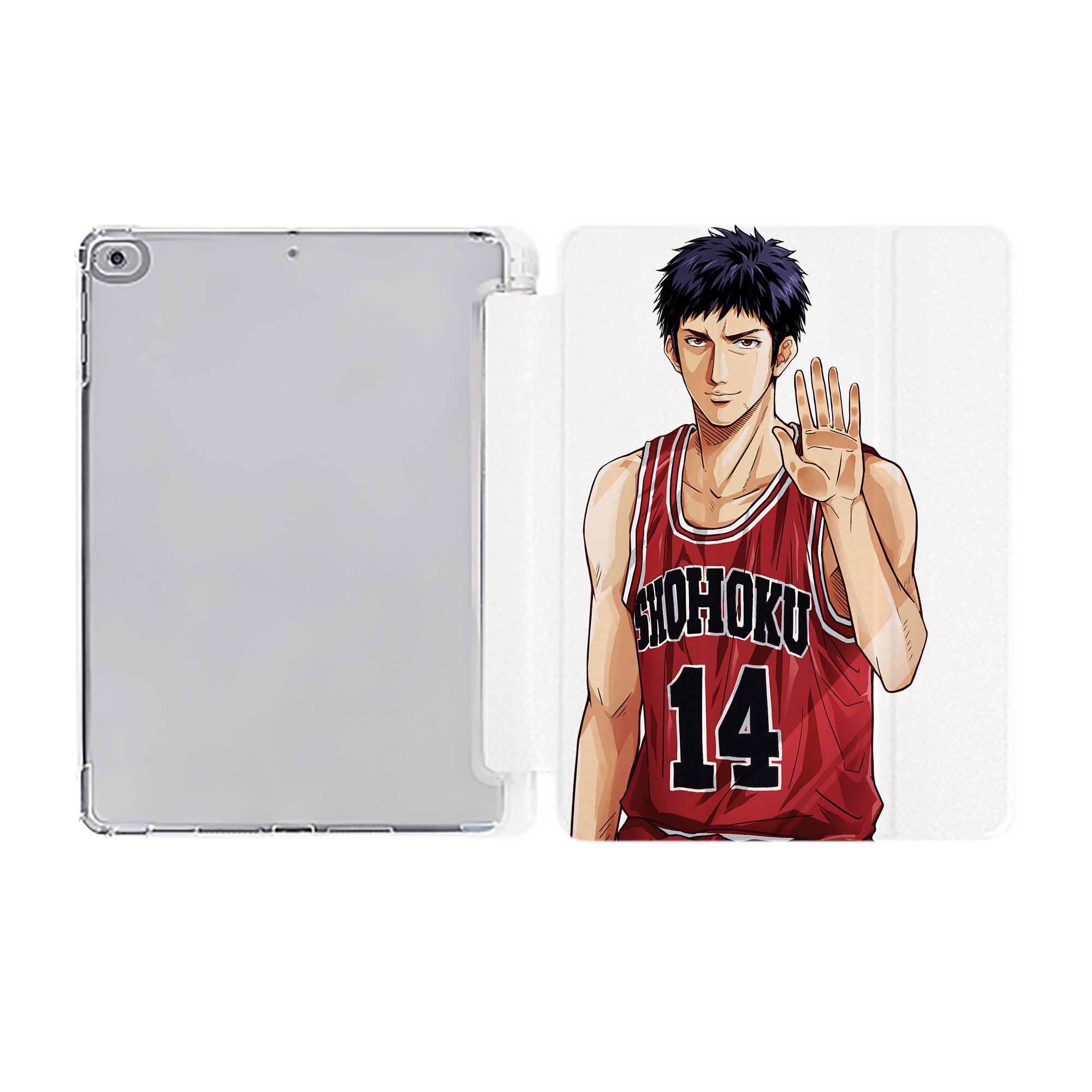 （画像用） SLAM DUNK／スラムダンク IPad ケース ペン収納付き 三つ折りスタンド PUレザー×シリコン 対応機種9.5/10.5/10.9インチ